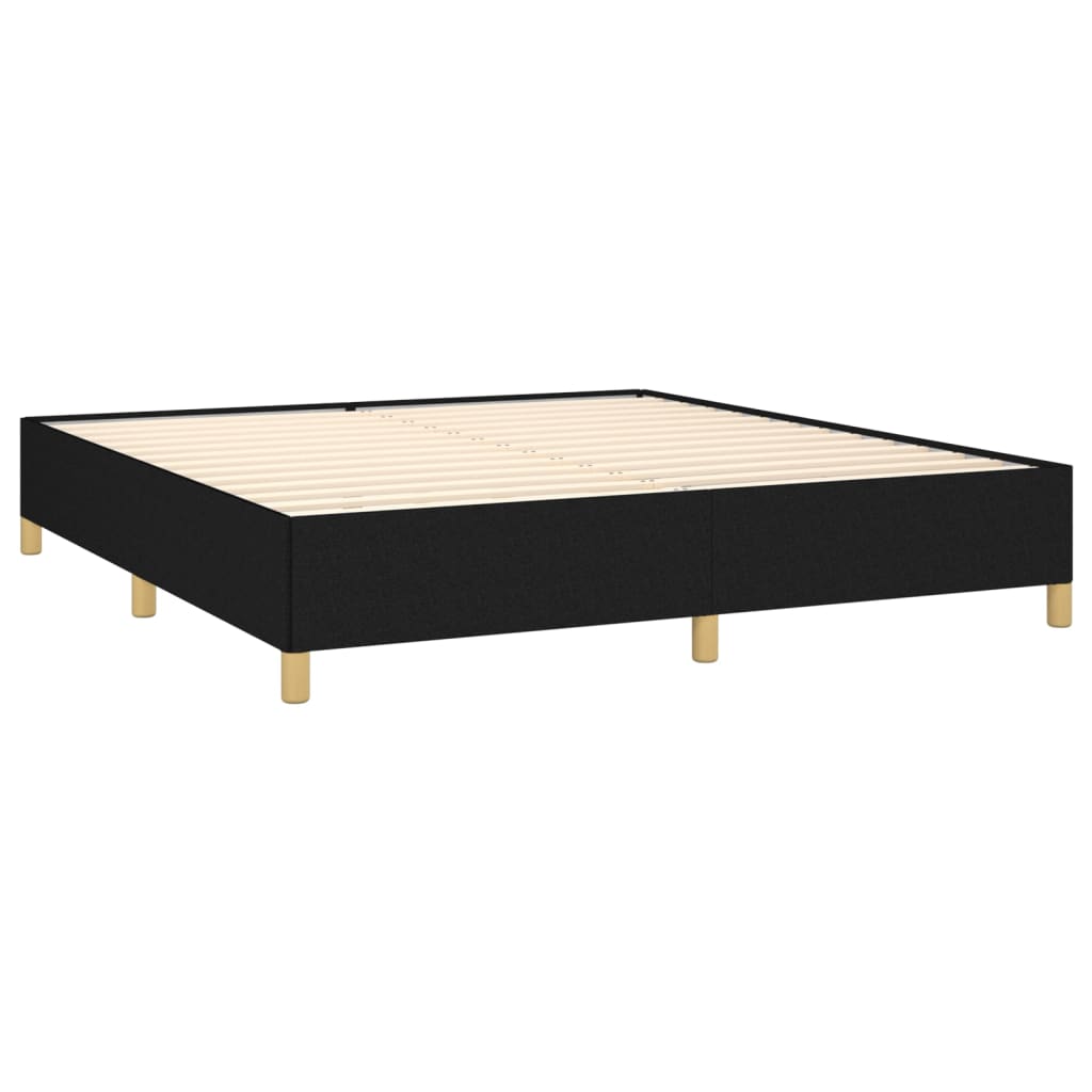 Boxspring sengeramme 160x200 cm stof sort