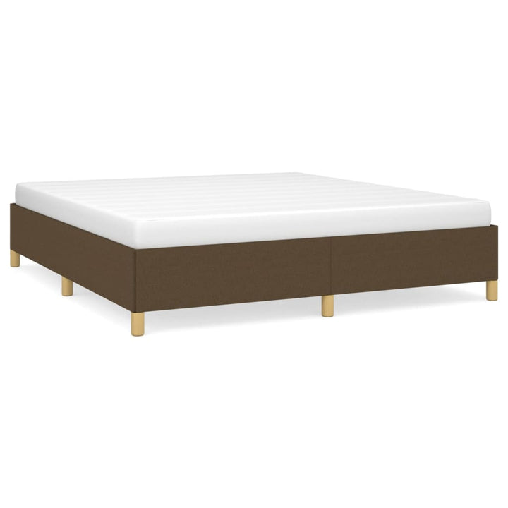 Boxspring sengeramme 160x200 cm stof mørkebrun