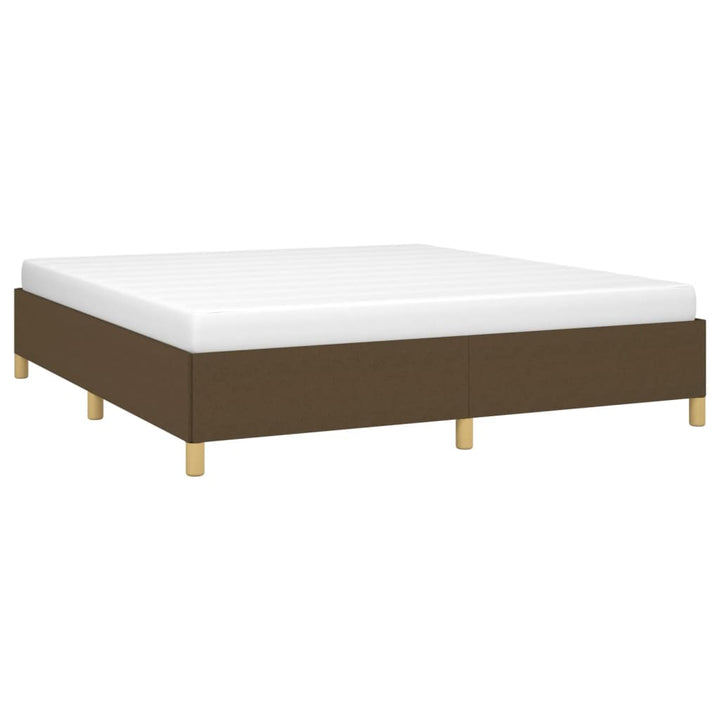 Boxspring sengeramme 160x200 cm stof mørkebrun