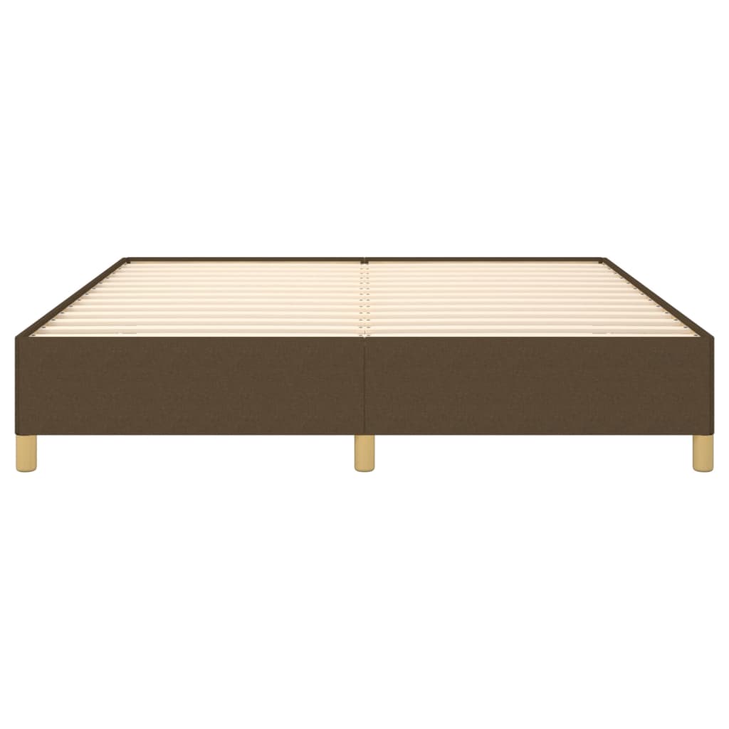 Boxspring sengeramme 160x200 cm stof mørkebrun