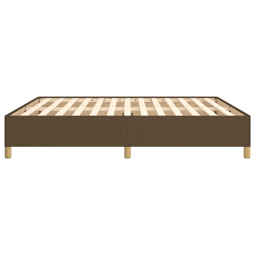 Boxspring sengeramme 160x200 cm stof mørkebrun