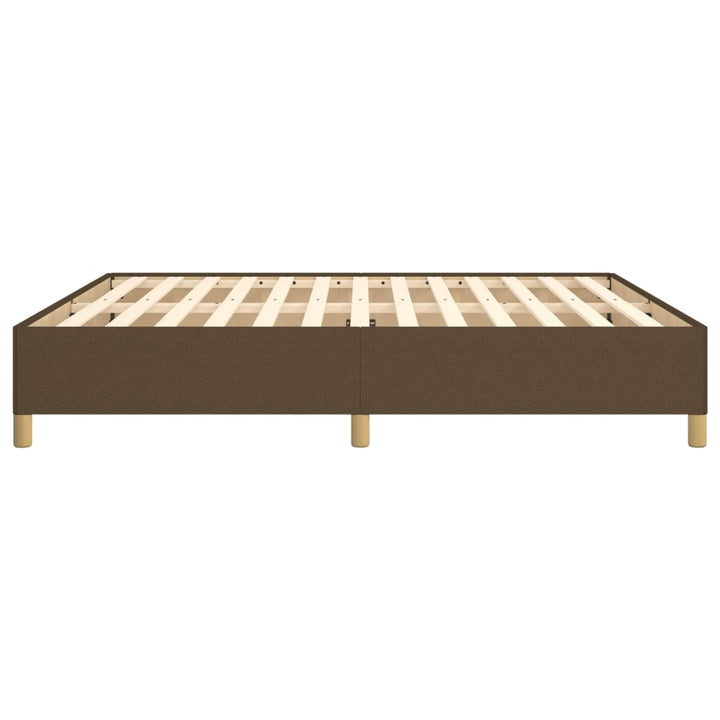 Boxspring sengeramme 160x200 cm stof mørkebrun
