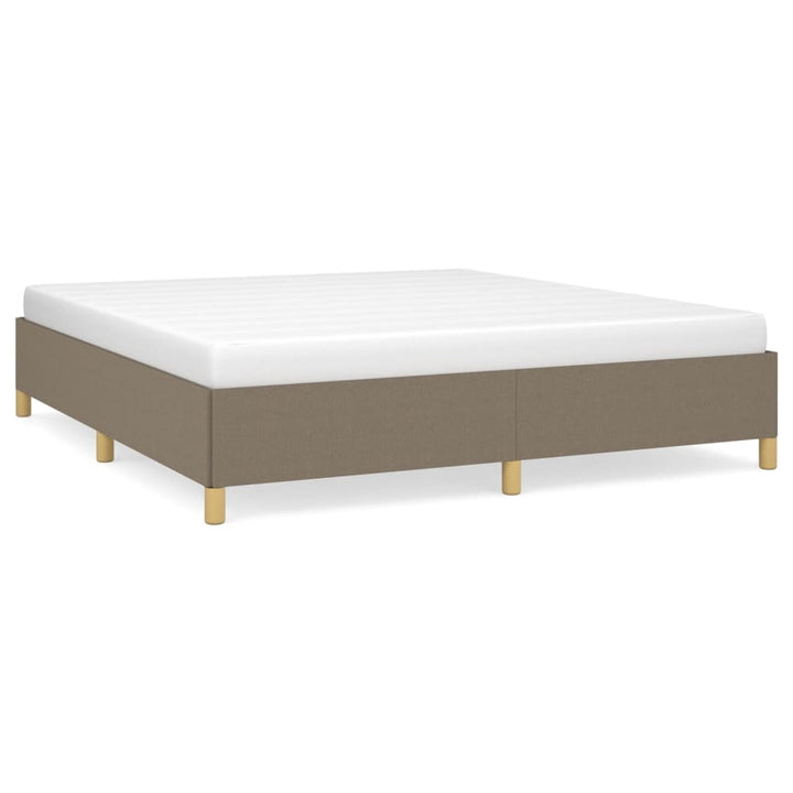 Boxspring sengeramme 160x200 cm stof gråbrun