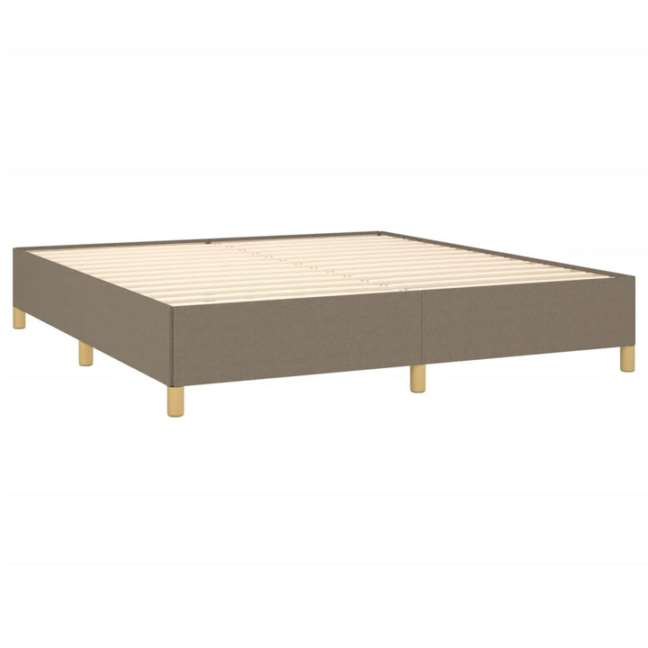 Boxspring sengeramme 160x200 cm stof gråbrun