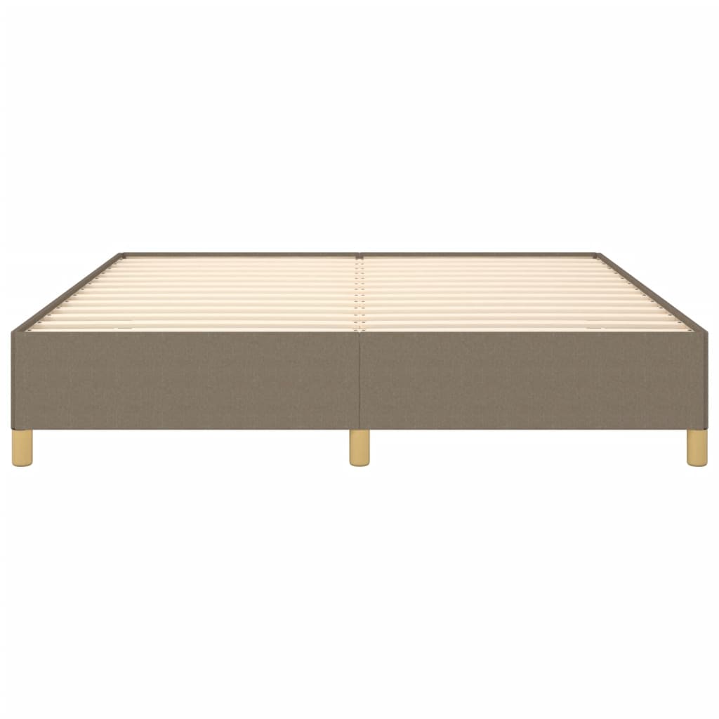 Boxspring sengeramme 160x200 cm stof gråbrun
