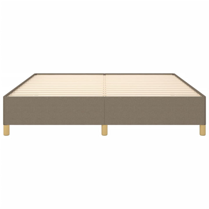 Boxspring sengeramme 160x200 cm stof gråbrun