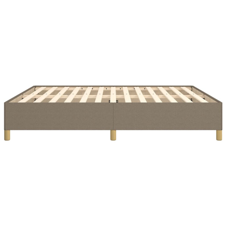Boxspring sengeramme 160x200 cm stof gråbrun