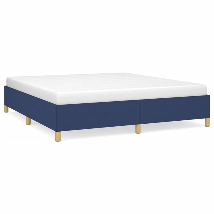 Boxspring sengeramme 160x200 cm stof blå