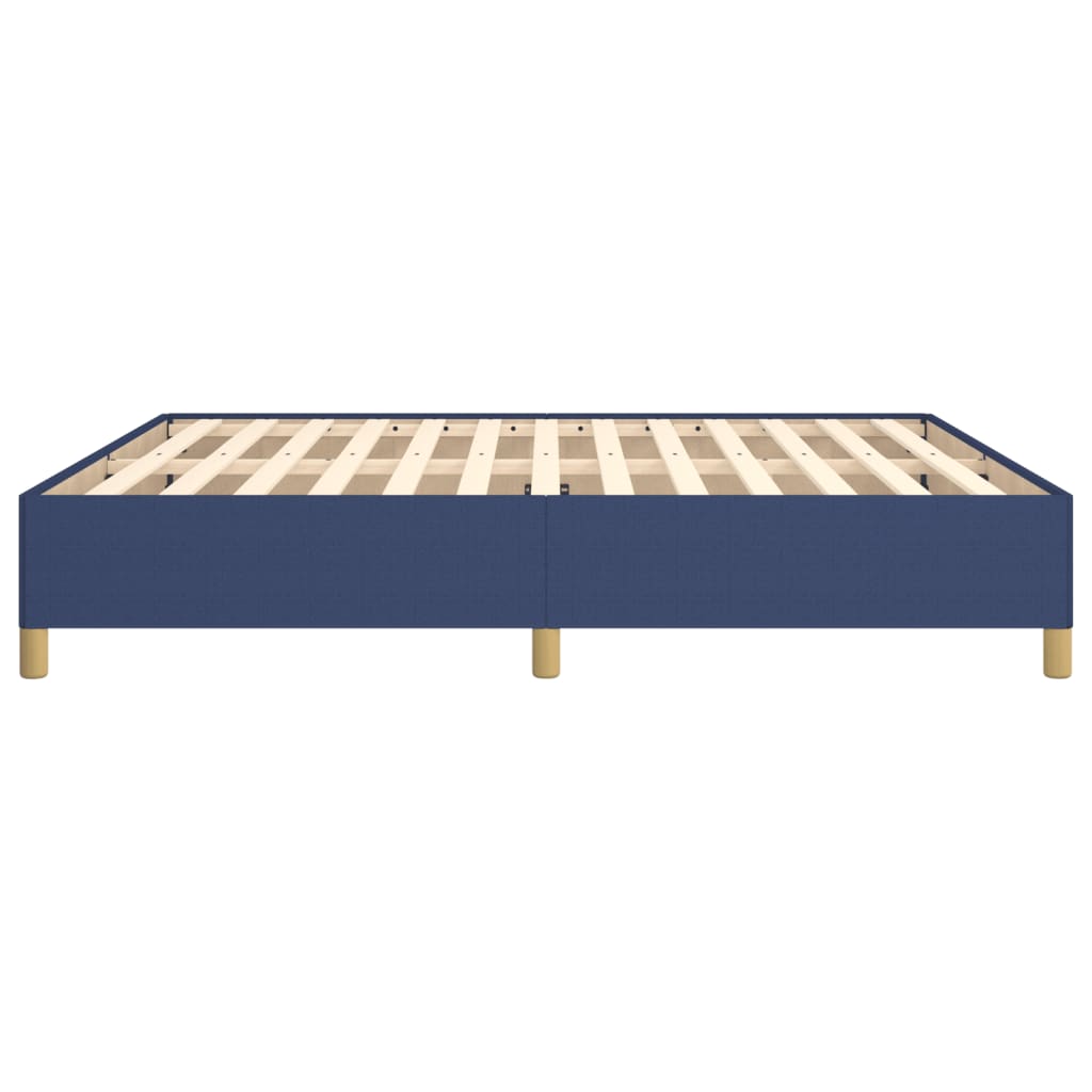 Boxspring sengeramme 160x200 cm stof blå