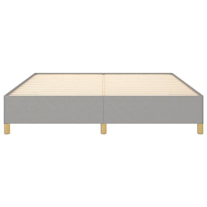 Boxspring sengeramme 180x200 cm stof lysegrå