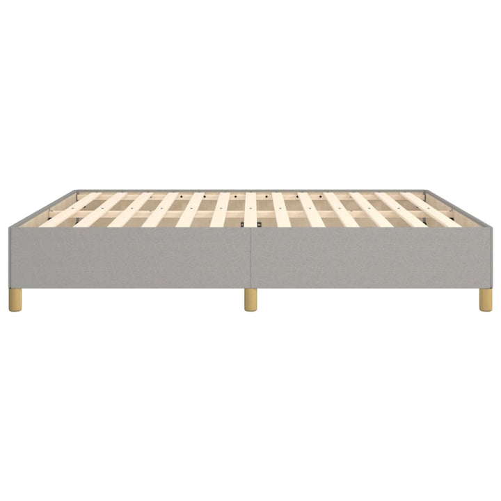 Boxspring sengeramme 180x200 cm stof lysegrå