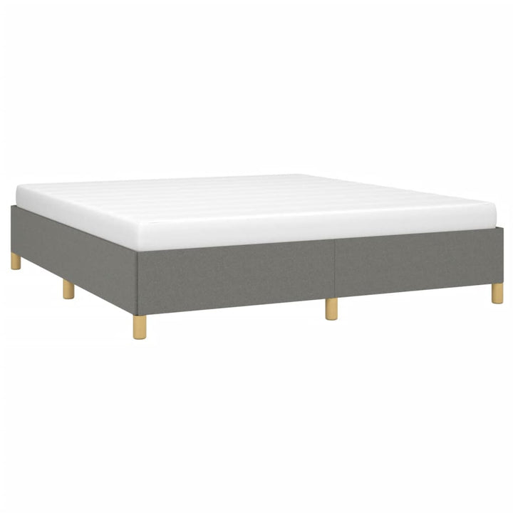 Boxspring sengeramme 180x200 cm stof mørkegrå