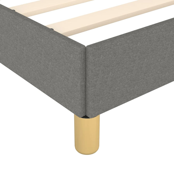 Boxspring sengeramme 180x200 cm stof mørkegrå