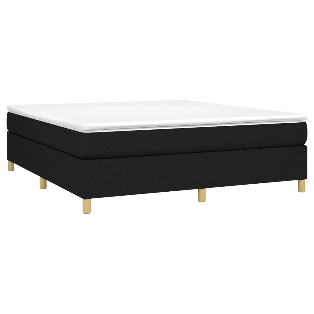 Boxspring sengeramme 180x200 cm stof sort