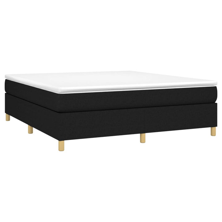 Boxspring sengeramme 180x200 cm stof sort