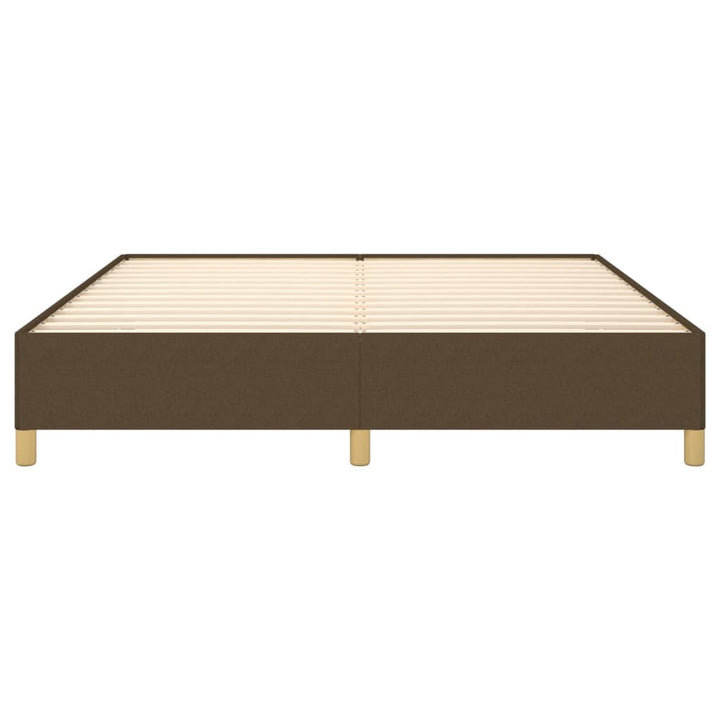 Boxspring sengeramme 180x200 cm stof mørkebrun