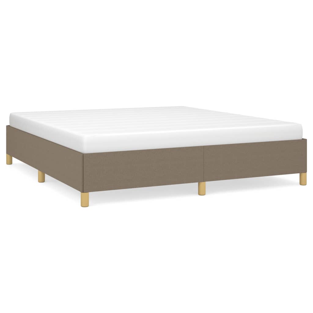 Boxspring sengeramme 180x200 cm stof gråbrun