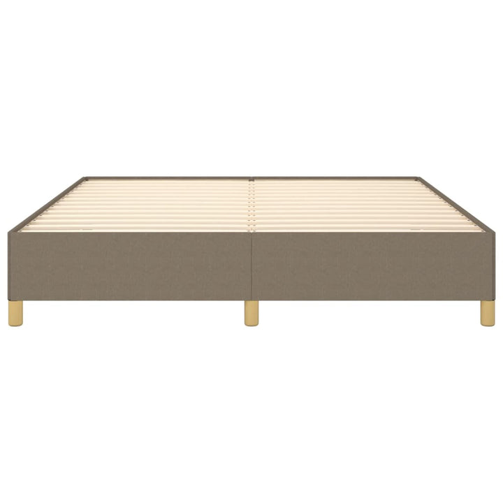 Boxspring sengeramme 180x200 cm stof gråbrun