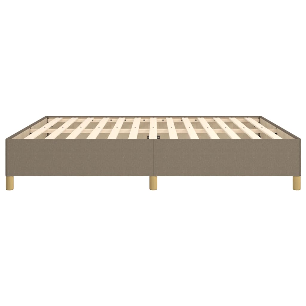 Boxspring sengeramme 180x200 cm stof gråbrun