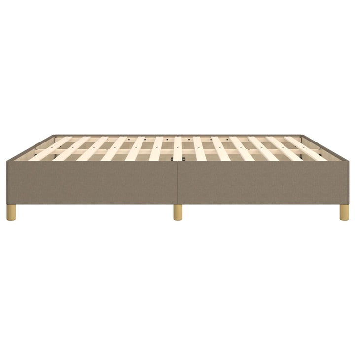 Boxspring sengeramme 180x200 cm stof gråbrun