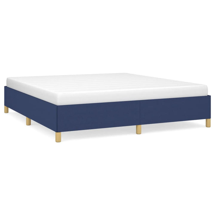 Boxspring sengeramme 180x200 cm stof blå