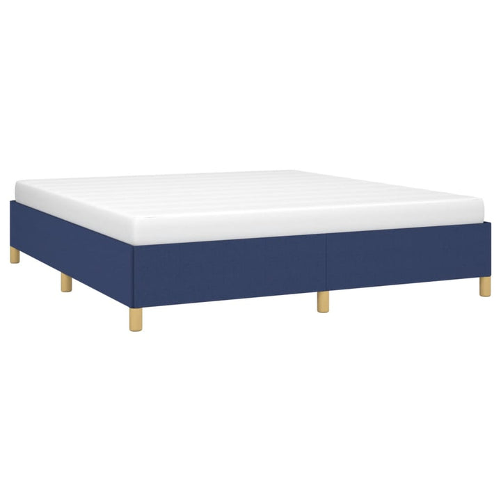 Boxspring sengeramme 180x200 cm stof blå