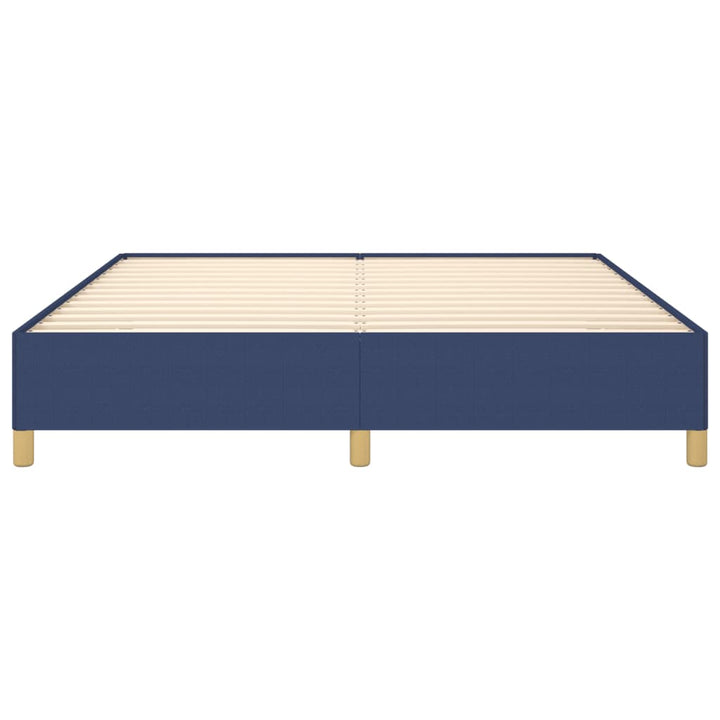 Boxspring sengeramme 180x200 cm stof blå