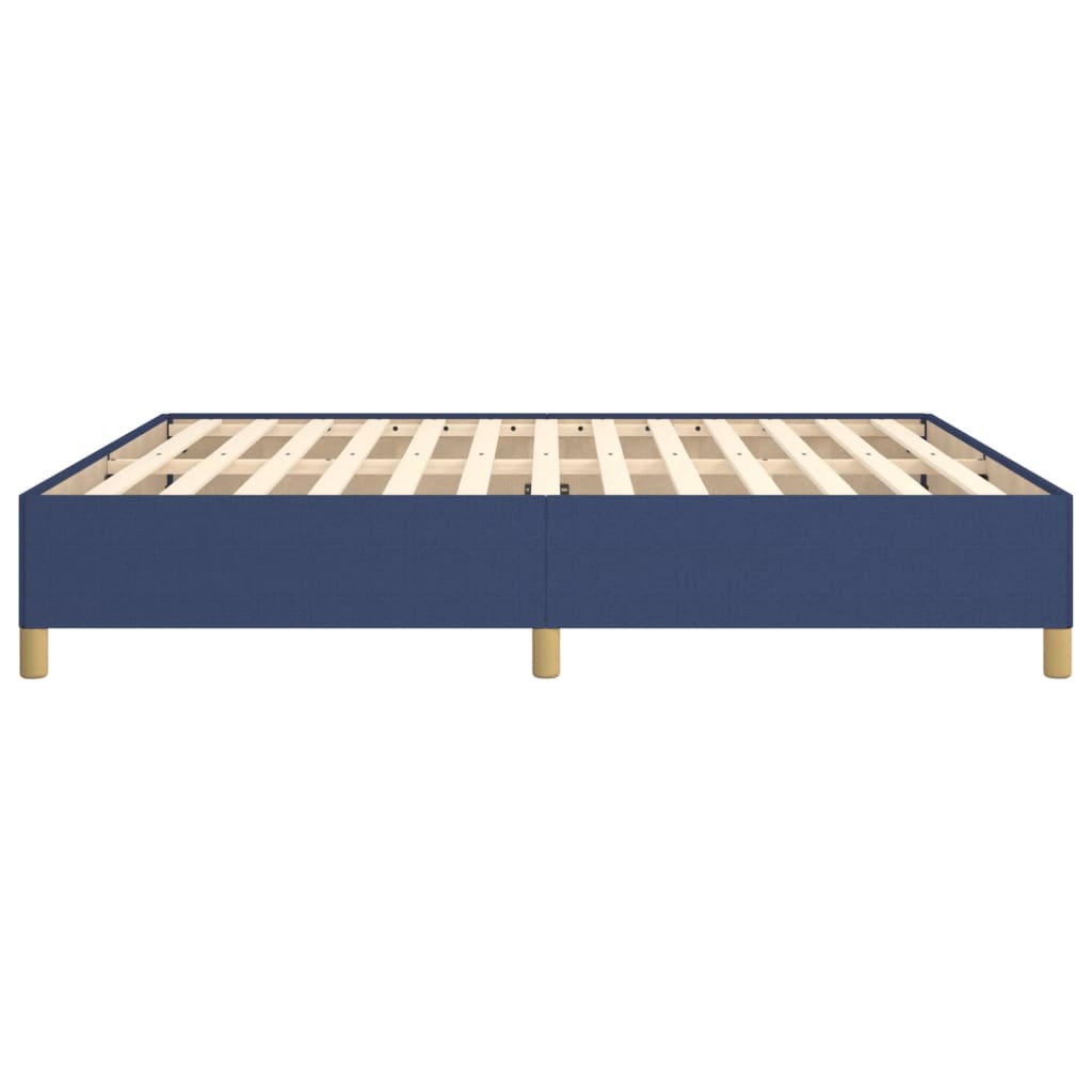 Boxspring sengeramme 180x200 cm stof blå