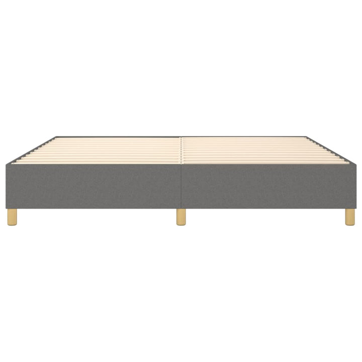 Boxspring sengeramme 200x200 cm stof mørkegrå