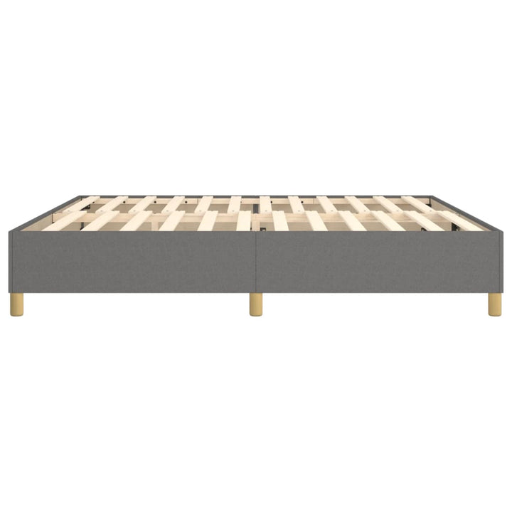 Boxspring sengeramme 200x200 cm stof mørkegrå