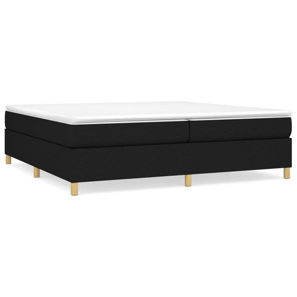 Boxspring sengeramme 200x200 cm stof sort