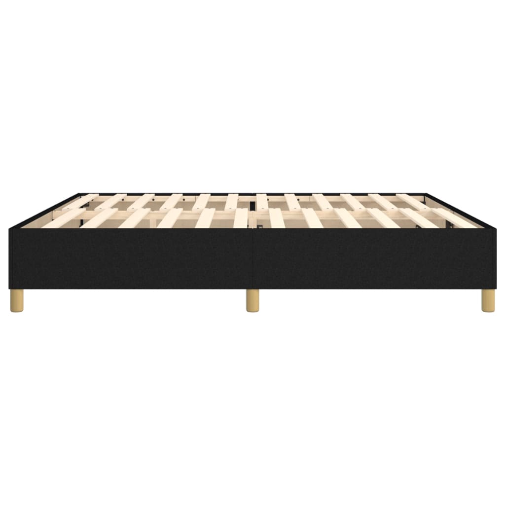 Boxspring sengeramme 200x200 cm stof sort