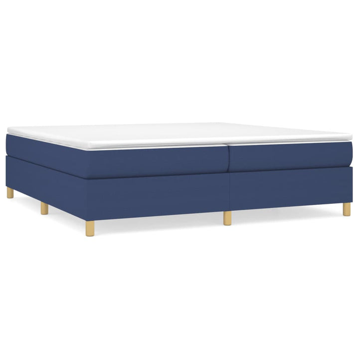 Boxspring sengeramme 200x200 cm stof blå