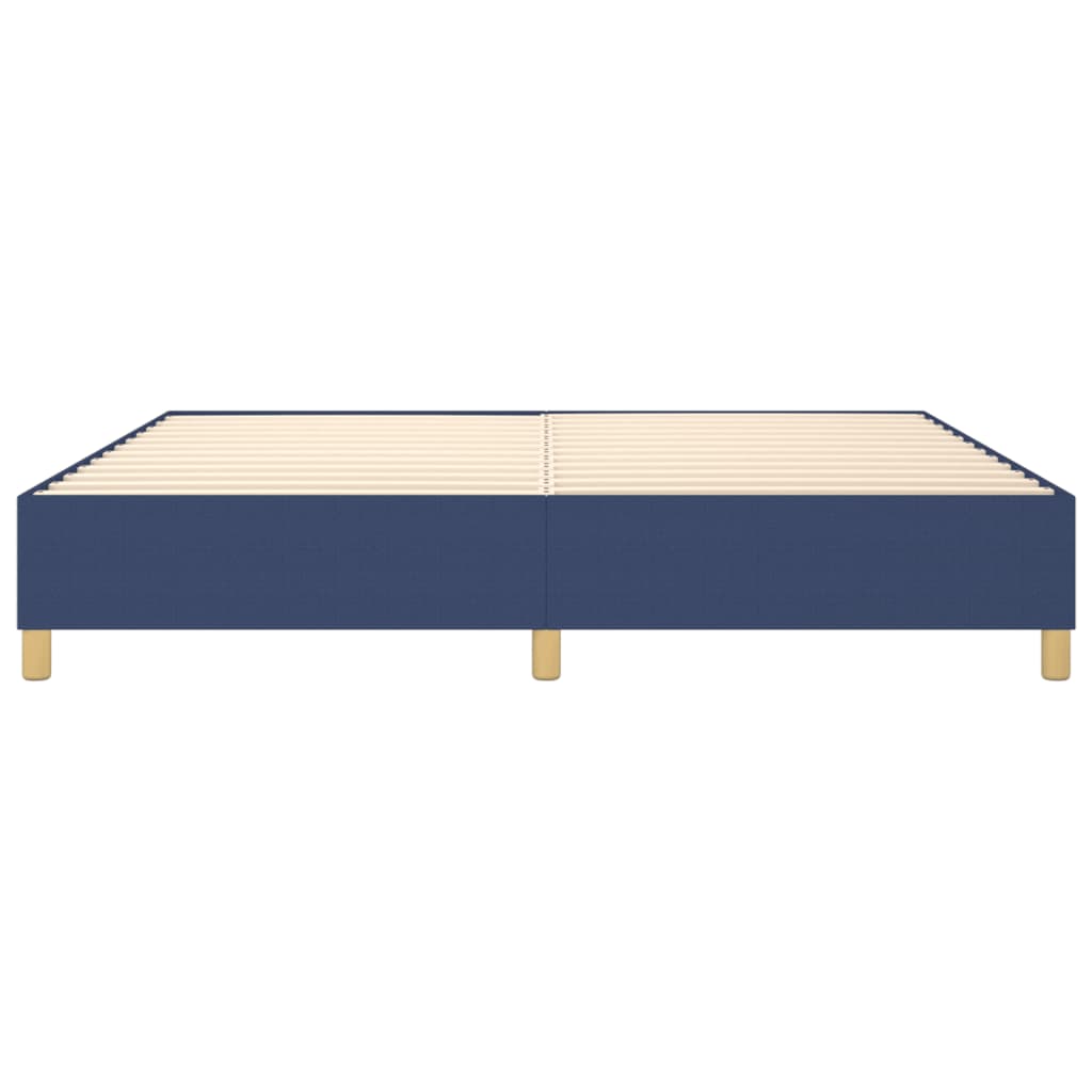 Boxspring sengeramme 200x200 cm stof blå