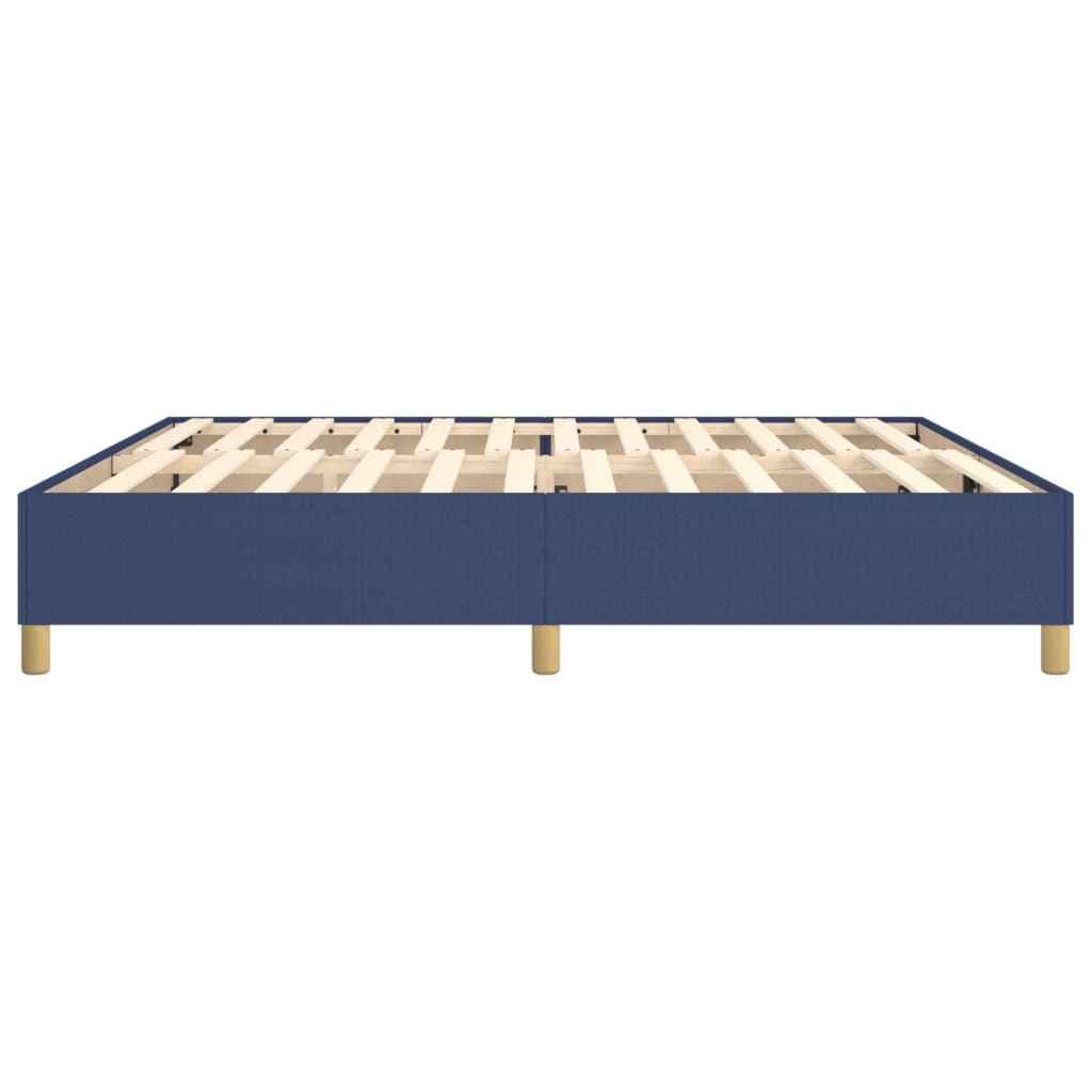 Boxspring sengeramme 200x200 cm stof blå
