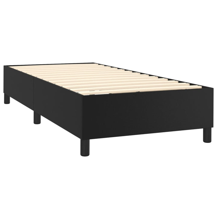 Boxspring sengeramme 80x200 cm kunstlæder sort