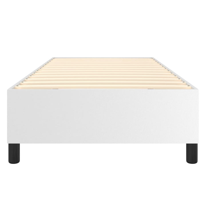 Boxspring sengeramme 80x200 cm kunstlæder hvid