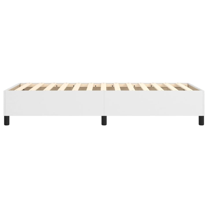 Boxspring sengeramme 80x200 cm kunstlæder hvid