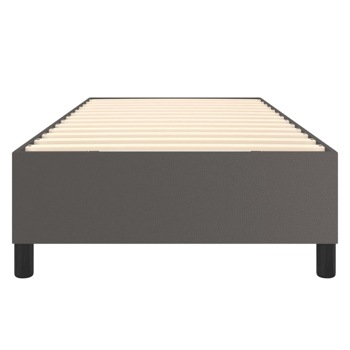 Boxspring sengeramme 80x200 cm kunstlæder grå