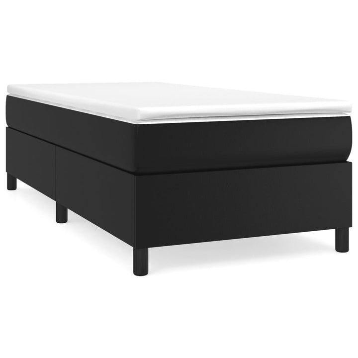 Boxspring sengeramme 90x190 cm kunstlæder sort