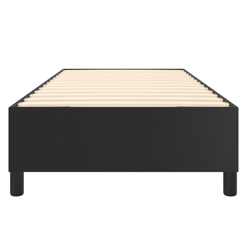 Boxspring sengeramme 90x190 cm kunstlæder sort