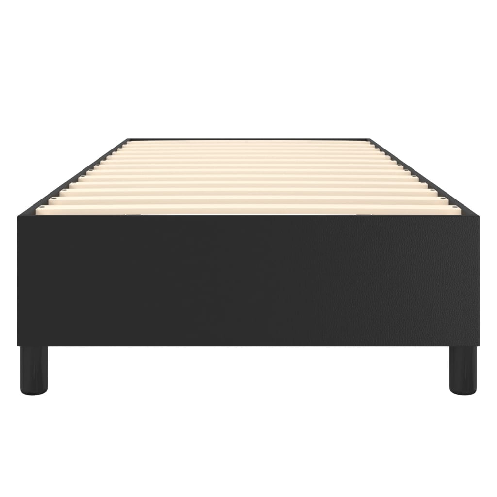 Boxspring sengeramme 90x200 cm kunstlæder sort