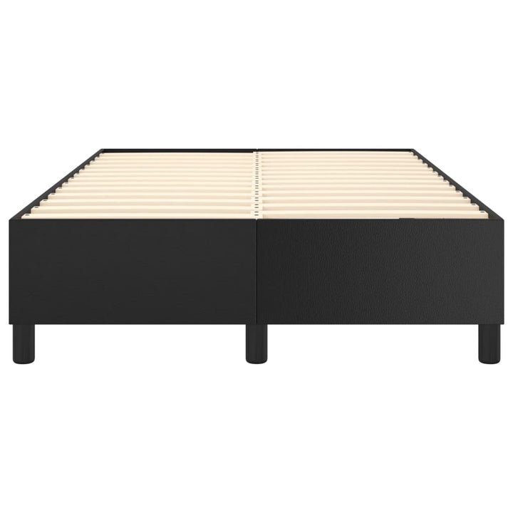 Boxspring sengeramme 120x200 cm kunstlæder sort