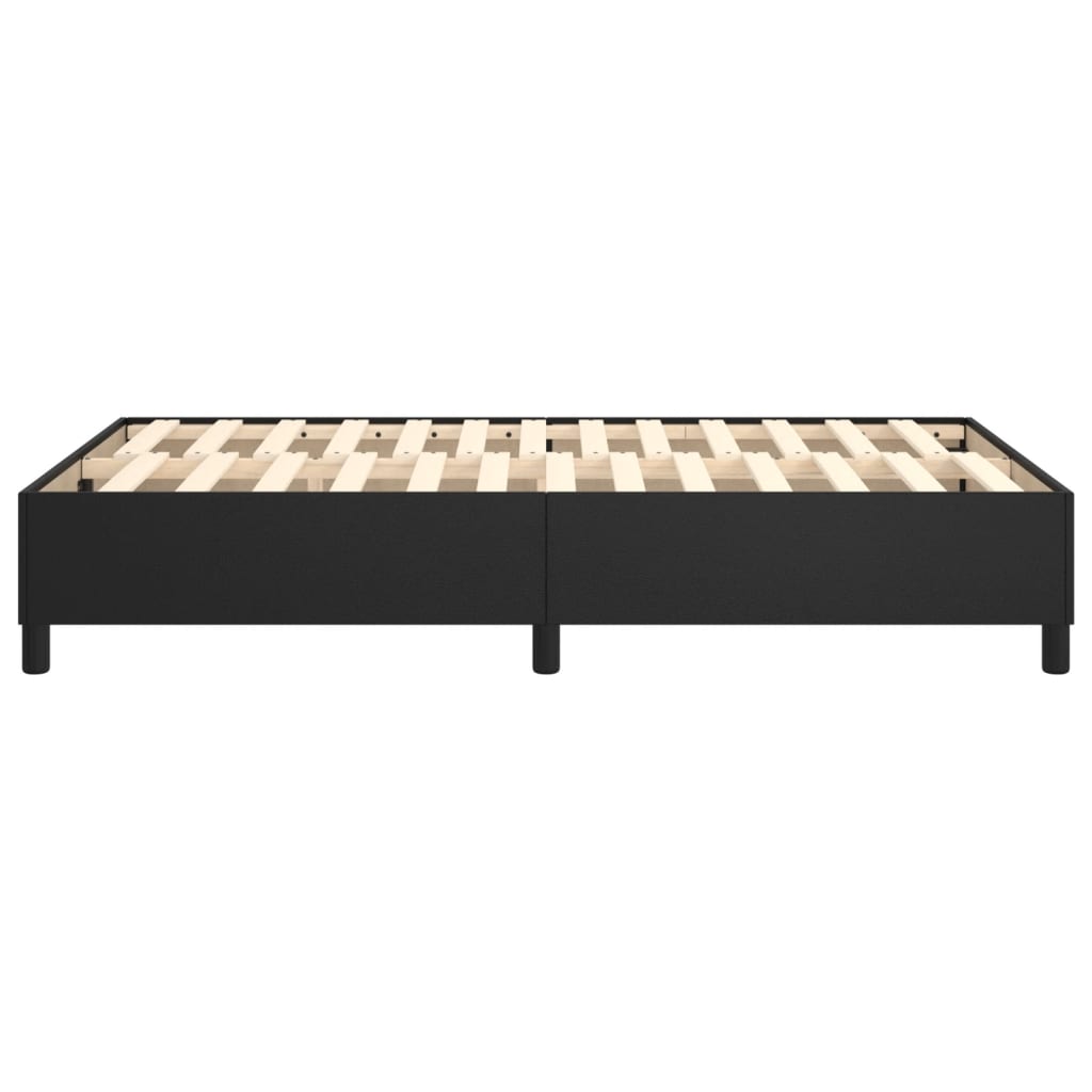 Boxspring sengeramme 120x200 cm kunstlæder sort
