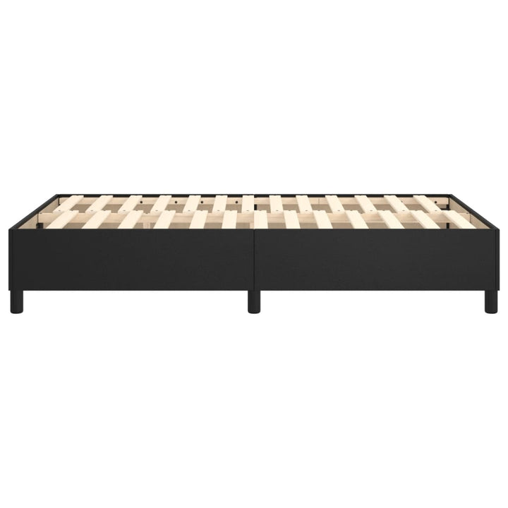 Boxspring sengeramme 120x200 cm kunstlæder sort
