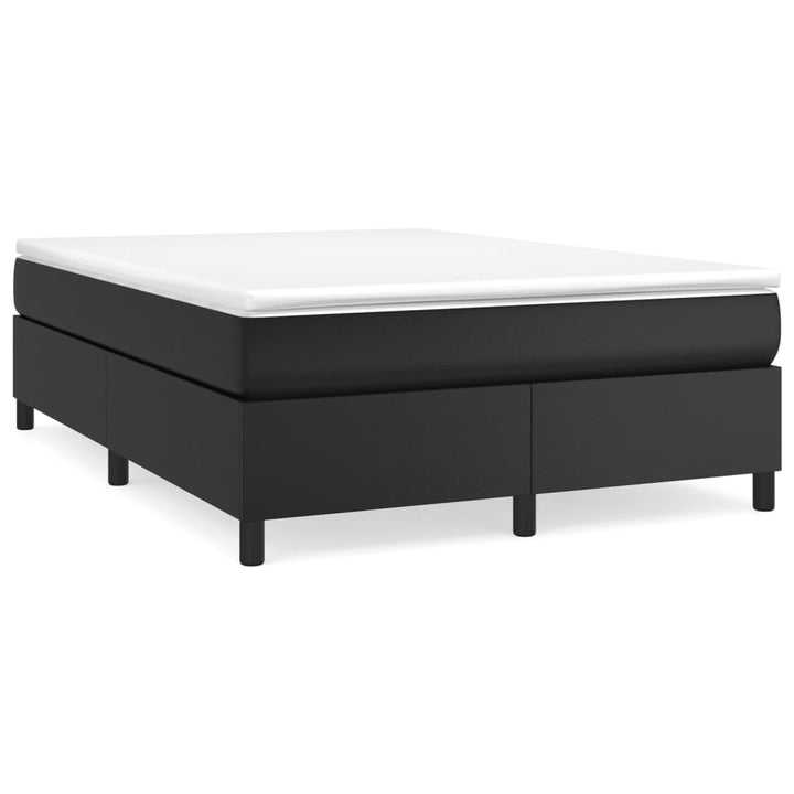 Boxspring sengeramme 140x200 cm kunstlæder sort