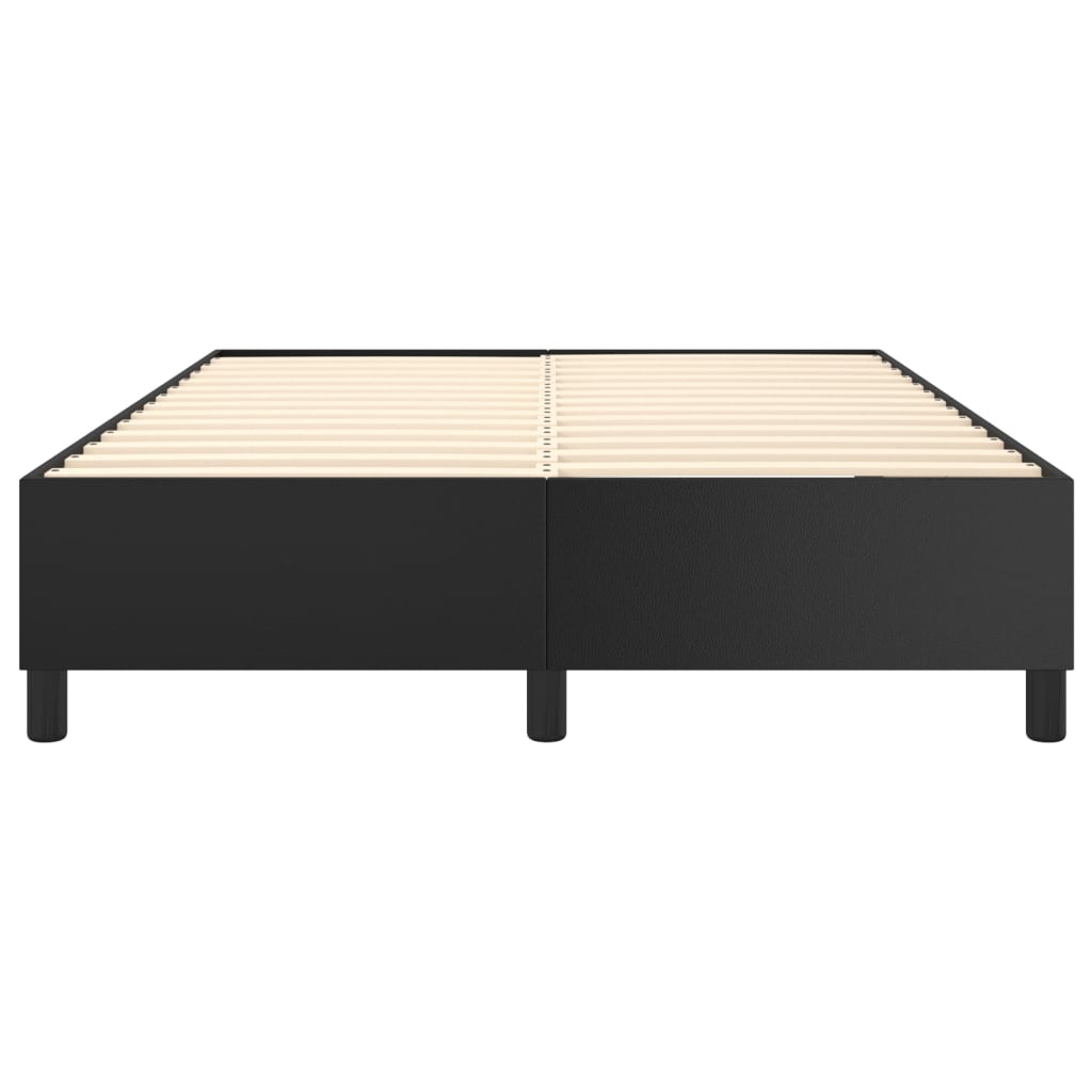 Boxspring sengeramme 140x200 cm kunstlæder sort