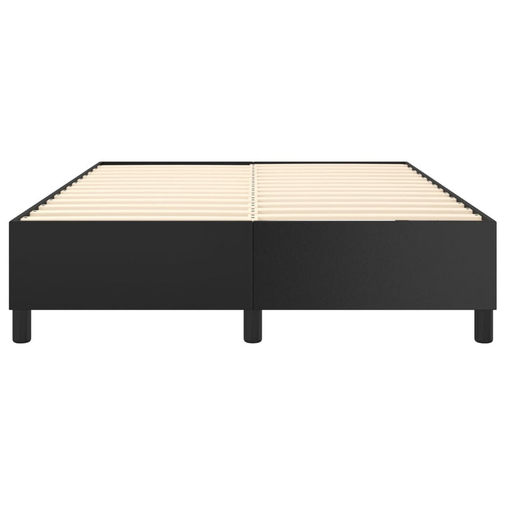 Boxspring sengeramme 140x200 cm kunstlæder sort