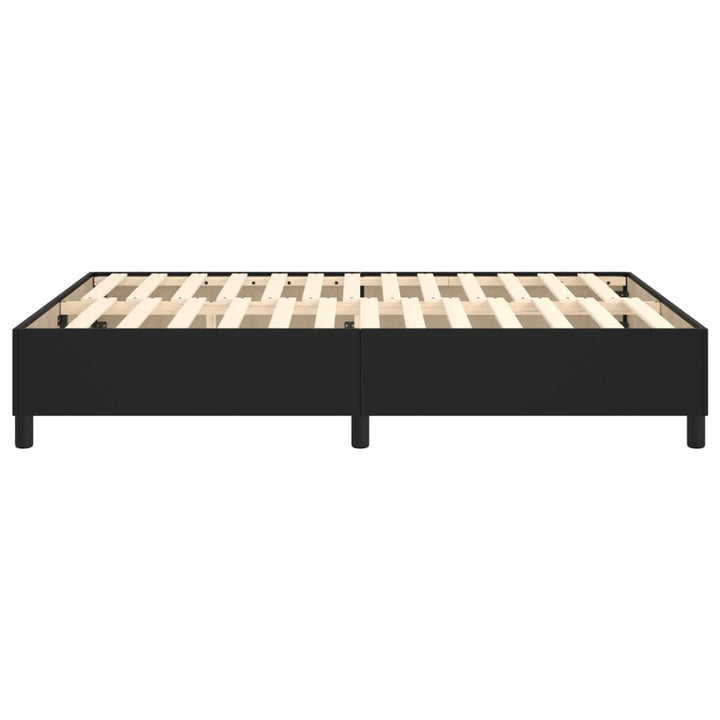 Boxspring sengeramme 140x200 cm kunstlæder sort