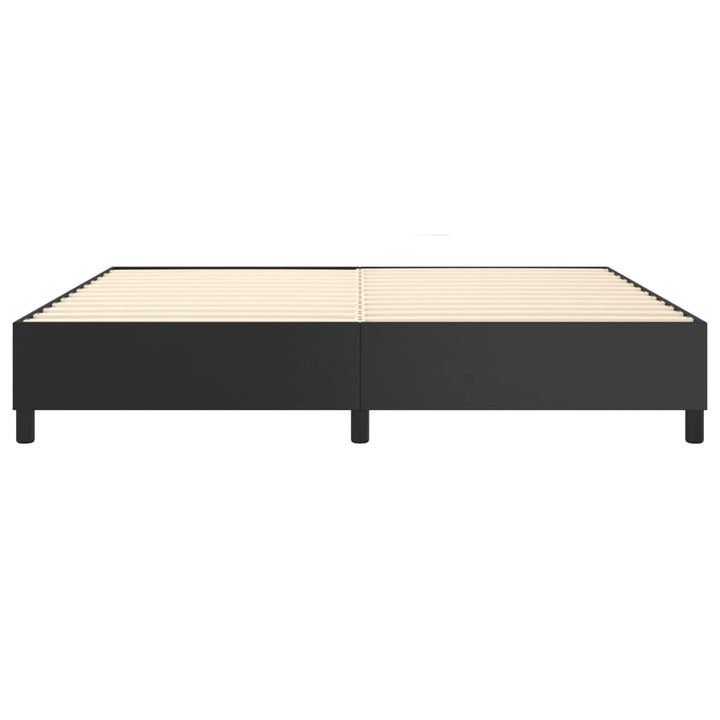 Boxspring sengeramme 200x200 cm kunstlæder sort